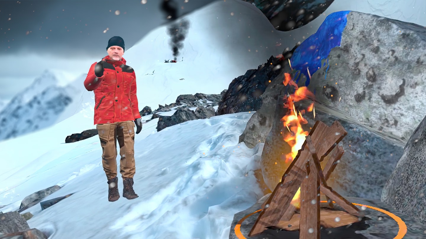 #2. Survivorman VR: The Descent (Meta) Bởi: Descent VR Productions Inc
