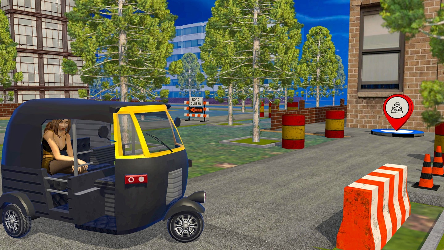 #2. Tuk Tuk Auto Rickshaw Driving (Meta) Podle: FLAG GAME STUDIO
