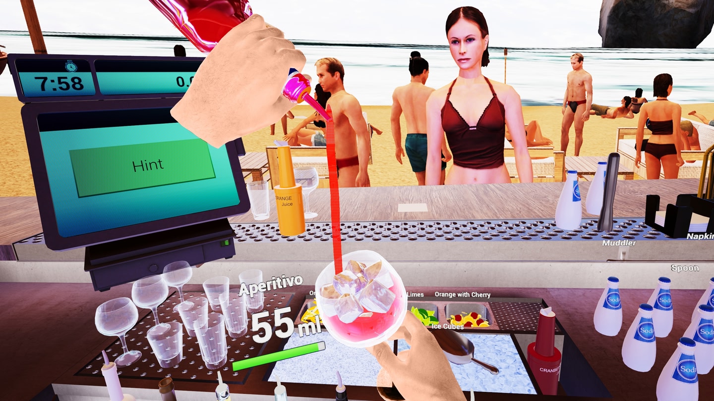 #3. BARTENDER VR SIMULATOR (Meta) De: VR Factory Games S.A.