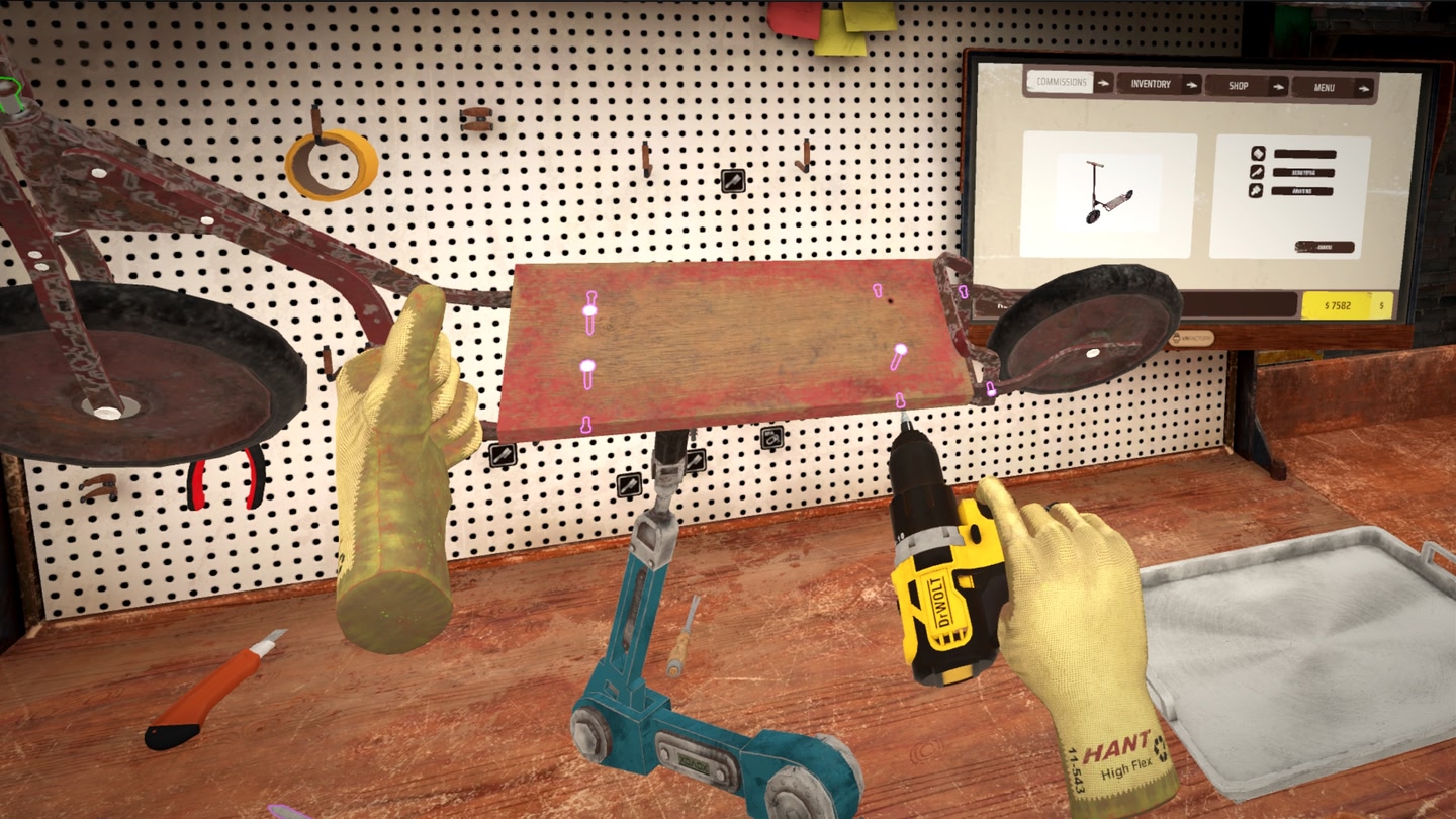 #6. WORKSHOP SIMULATOR VR (Meta) Bởi: VR Factory Games S.A.