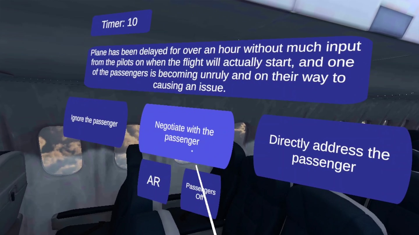 #5. Calm Skies XR Flight Attendant Training (Meta) โดย: Bit Space Development Ltd.