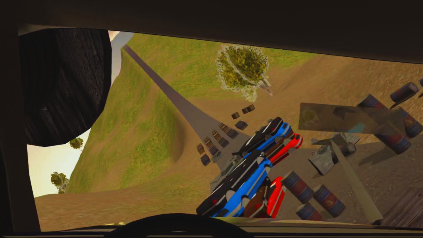 #4. Car Jump VR-Ramp stunt (Meta) بواسطة: RexxxStudio