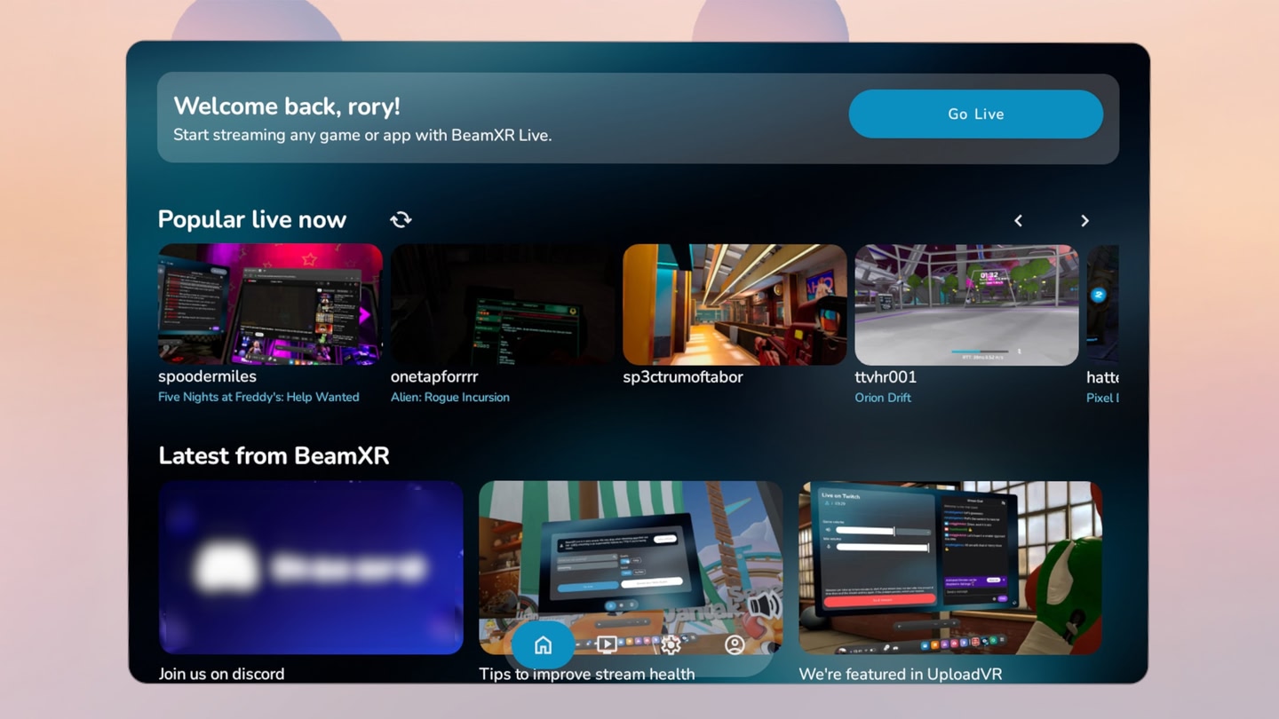#2. BeamXR Live - Stream to Socials (Meta) De: BeamXR