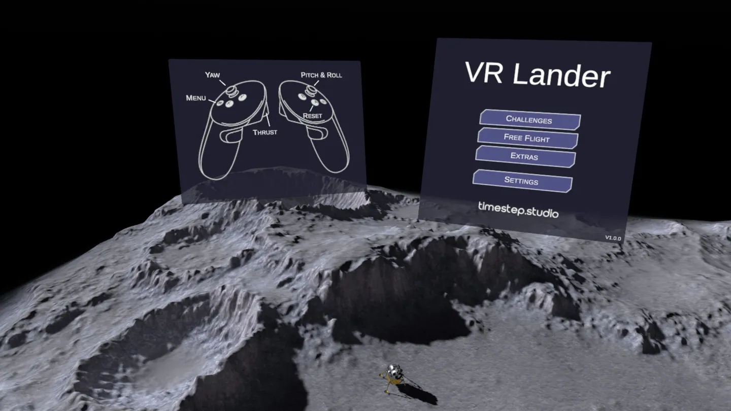 #3. VR Lander (Meta) Bởi: Timestep Studio