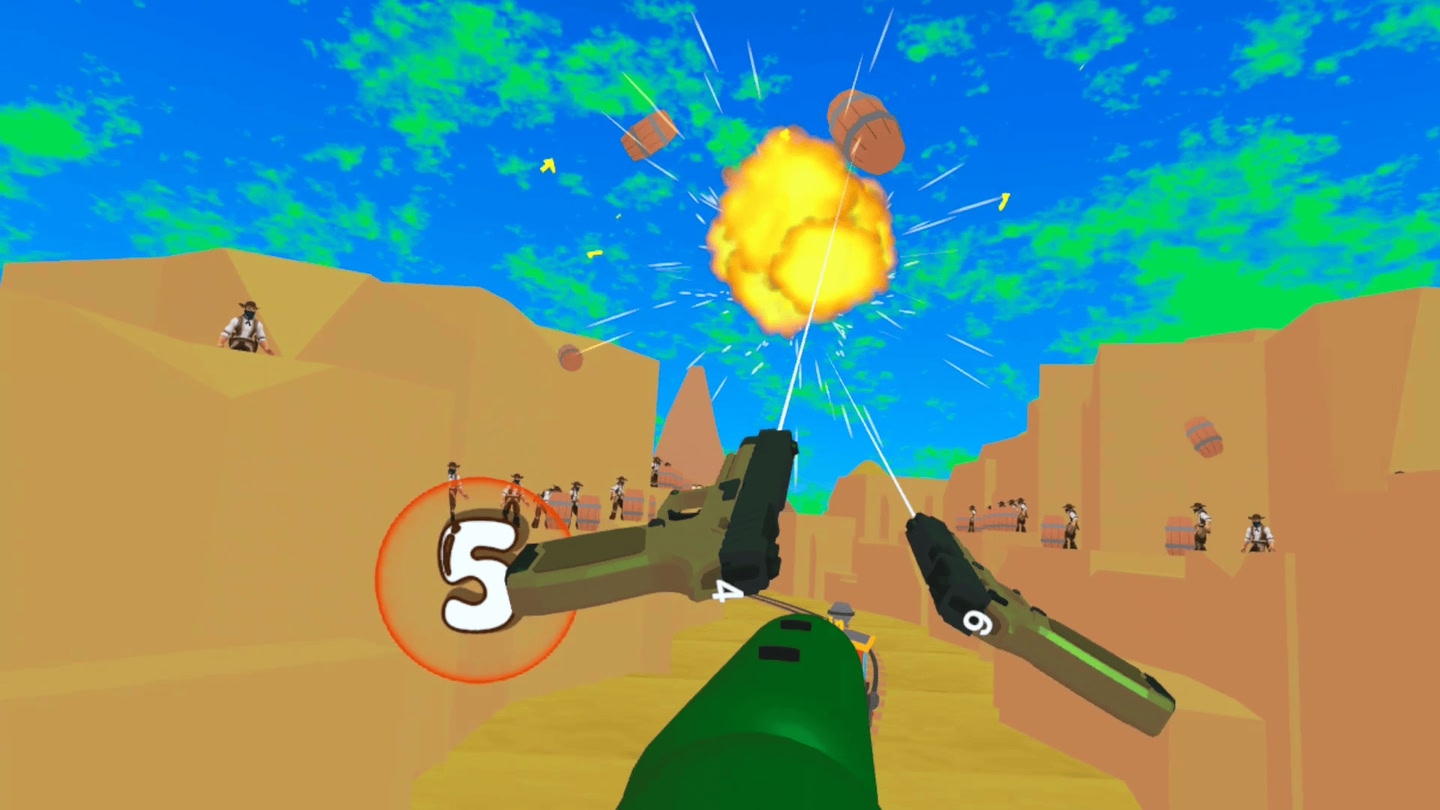 #6. Barrel Beats: VR Rhythm Shooter (Meta) De: Thunder Game Studio